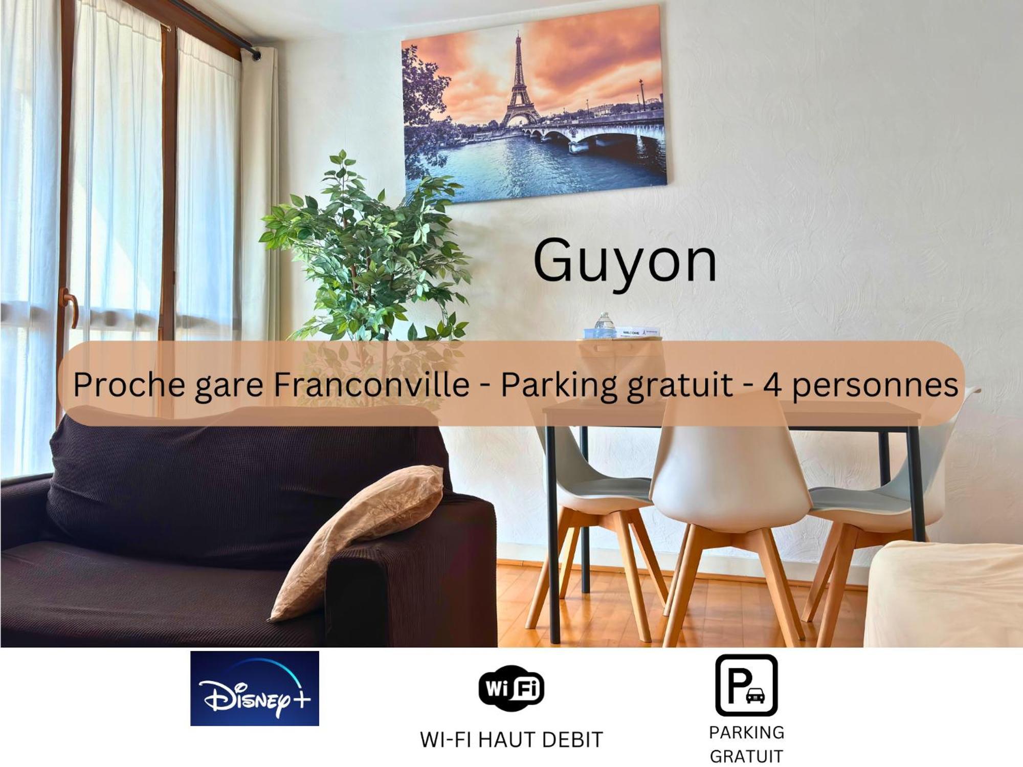 Ferienwohnung Guyon - Cosy Proche Gare Parking Facile - Balcon #Sirdest Franconville  Exterior foto